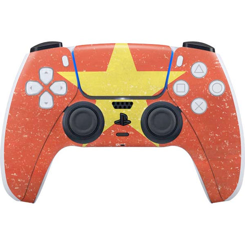 Vietnam Flag Distressed PS5 Controller Skin